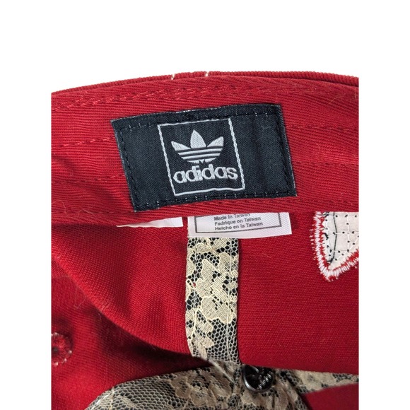 Nebraska Cornhuskers Adidas Women's Red Lace Adjustable Hat Cap NEW - Picture 8 of 8